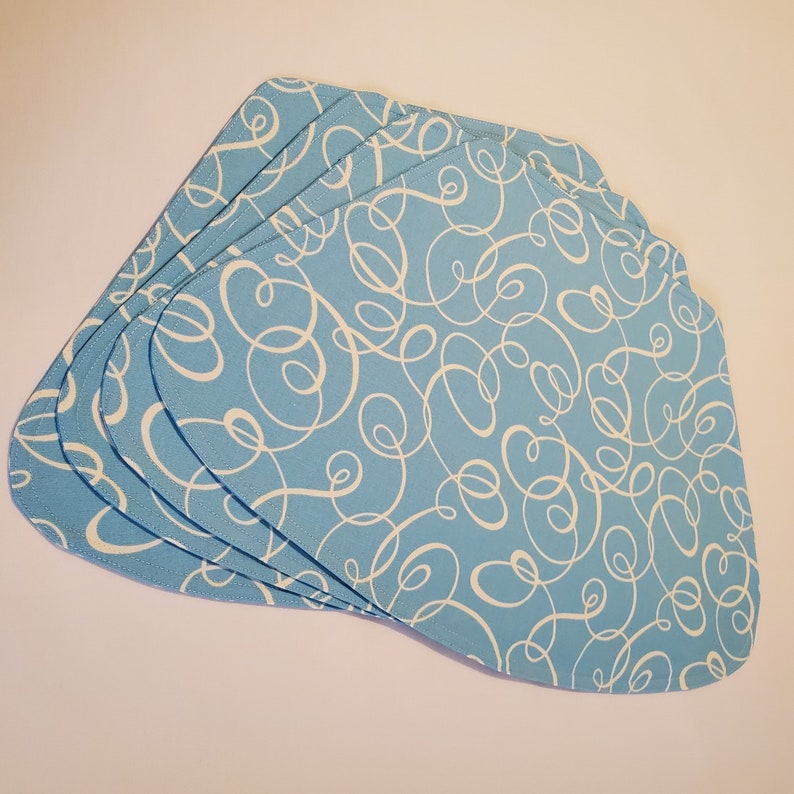 Wedge Placemats Fabric Placemats for Round Table Placemats Etsy