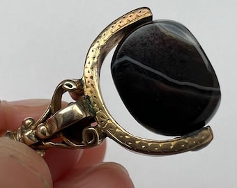 Antieke 9-karaats gouden sleutelhanger met draaimechanisme