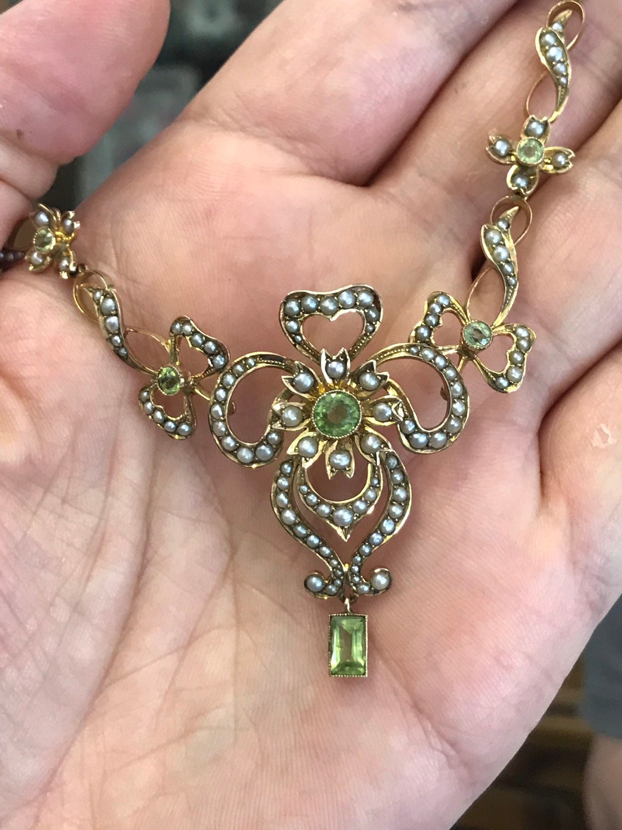 Victorian seed pearl necklace Clearance