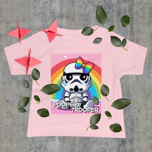Pooper Trooper Baby Jersey Kurzarm T-Shirt, Lustig, Niedlich