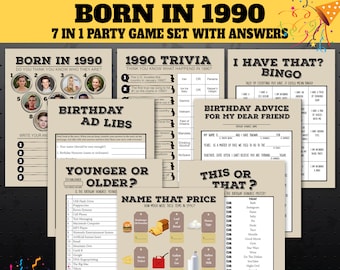 1990 Trivia Game Etsy
