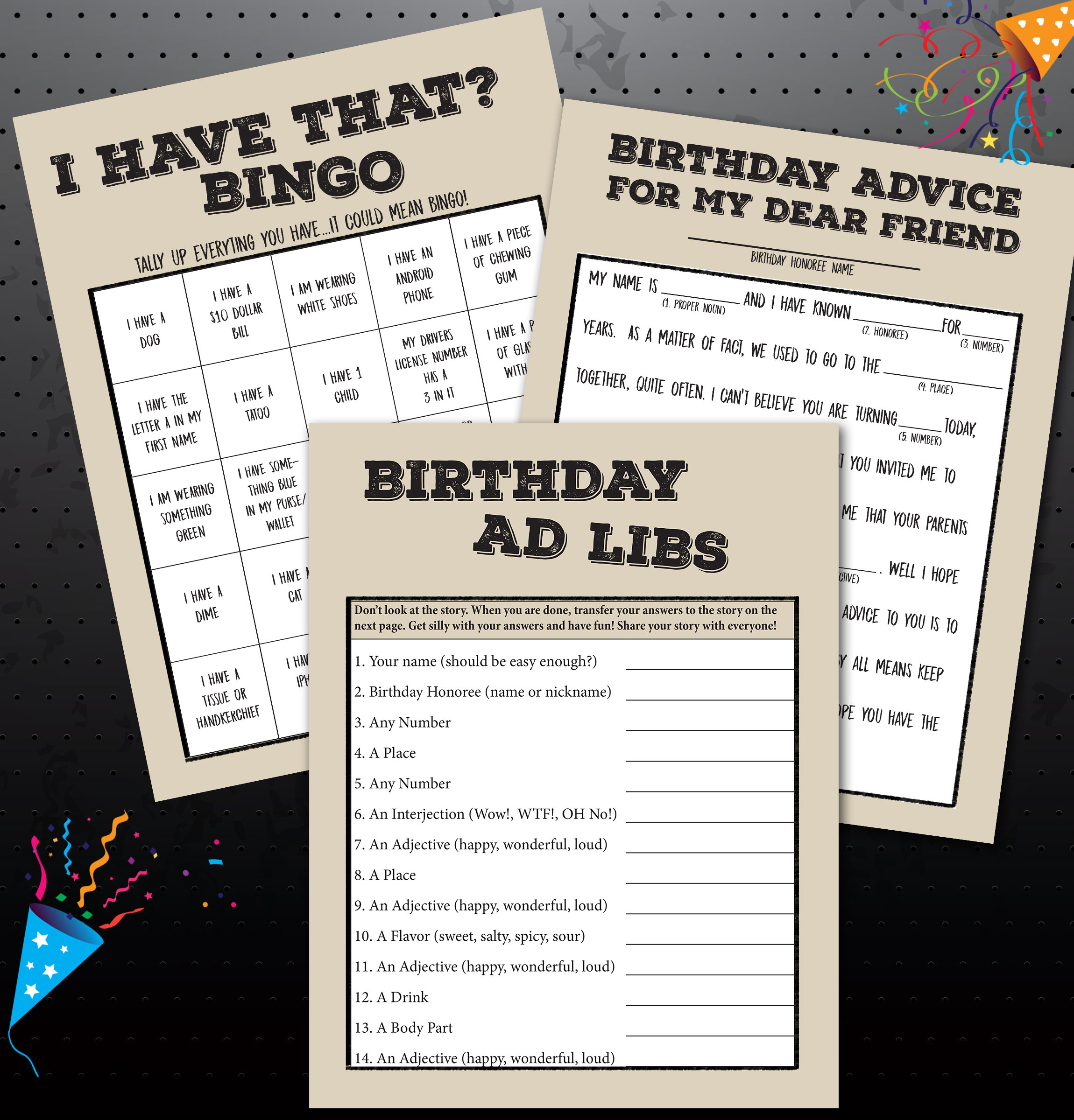 1990 Birthday Party Games 30th Party Trivia Games Born in | Etsy