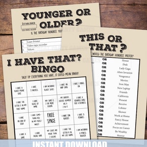 1972 Birthday Party Games, 1972 Party Trivia Games, Born in 1972 Trivia ...