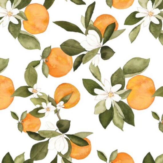 orange crib sheet