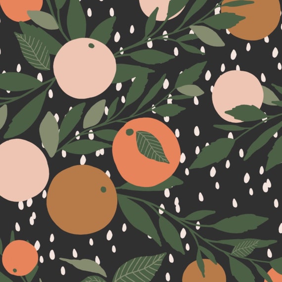 Orange Crib Sheet Orange Bedding Fruit Crib Sheet Fitted Etsy