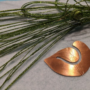 copper bird ornament