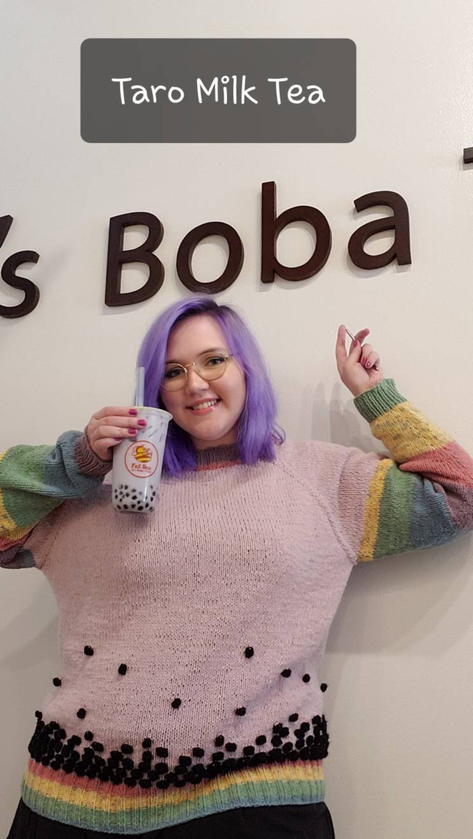 Boba Tea Knit Sweater | Etsy