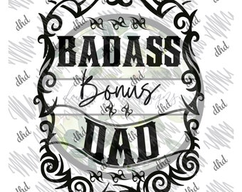 Download Badass Bonus Dad Etsy