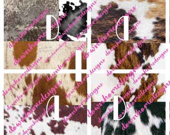 Cowhide Print: Western Tumbler Sublimation Design (PNG Digital Download)
