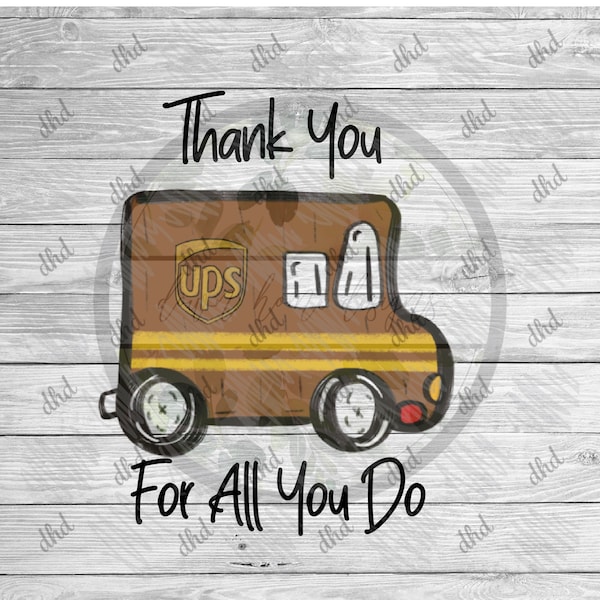 Buy Ups Driver Thank You Sticker Png Online In India Etsy India
