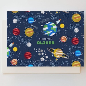 Espace | Cartes de correspondance pliées Espace numérique