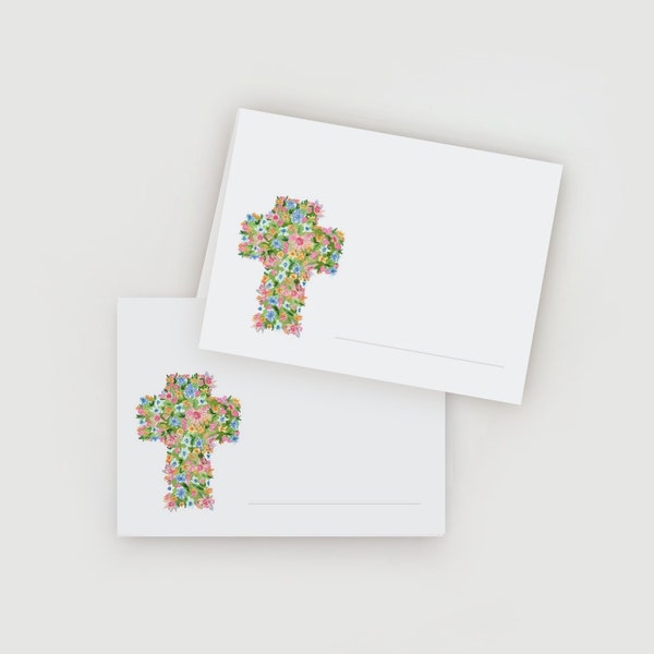 Easter Cross Folded Place Cards