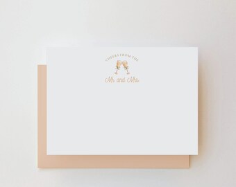 Wedding Toast Thank You Note Cards