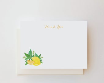 Lemon Thank You Note Cards