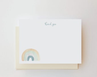 Pastel Rainbow Thank You Note Cards