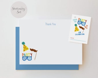 Birthday Party Note Card Set