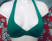 Vintage 2 Piece Forest Green Bikini Bathing Suit