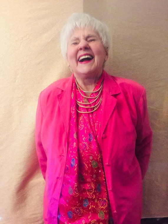 Hot Pink Blazer by Victoria Holly(PLUS)