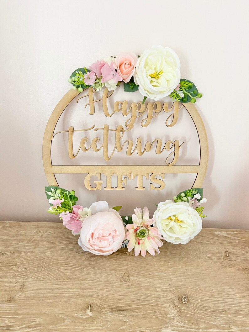 Floral Name Hoop Personalised Hoop Name Flower Hoop 30cm Etsy