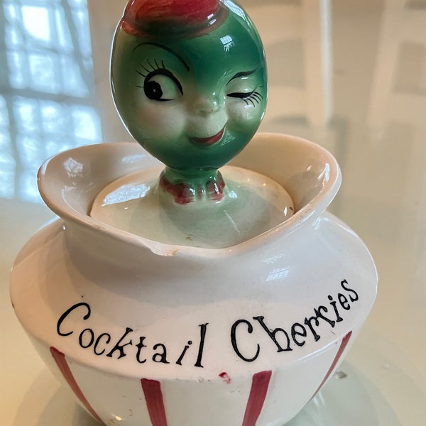 Cherries Pixiware Condiment Jar