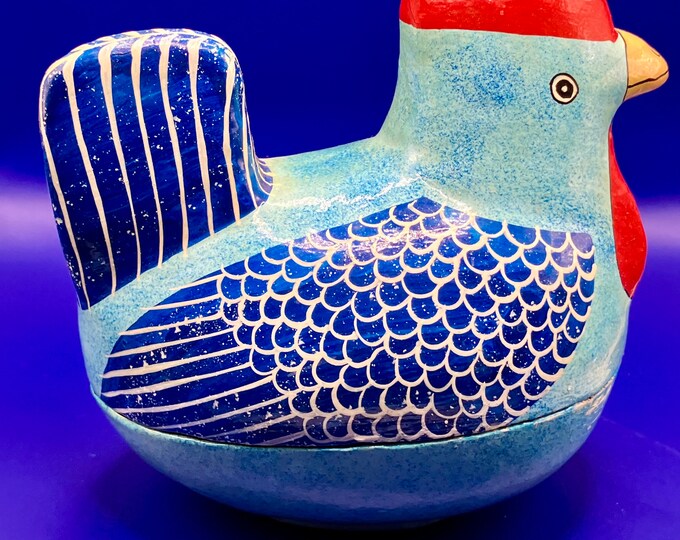 MUGLOO & SONS Paper Mache Rooster Box - Etsy