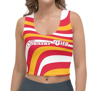 Kansas City Chiefs Swirl Print Crop Top