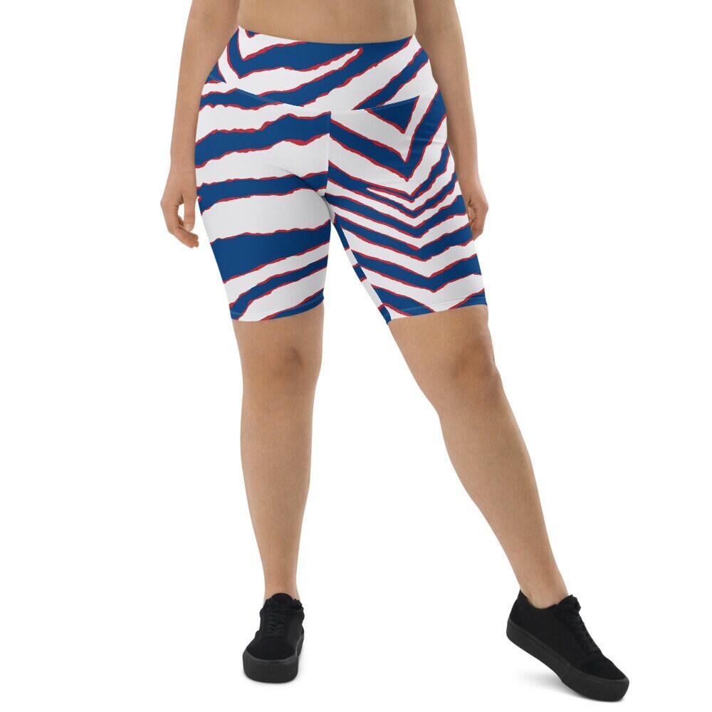 Longer Zubaz Bike Shorts / Zubaz Yoga Shorts / Buffalo Bills Etsy