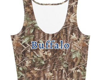 Buffalo Tree Camo Crop Top