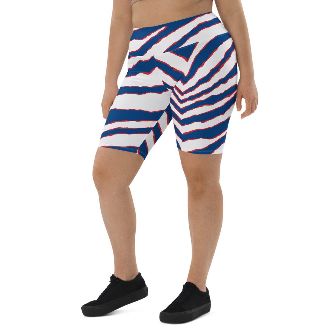Longer Zubaz Bike Shorts / Zubaz Yoga Shorts / Buffalo Bills Etsy
