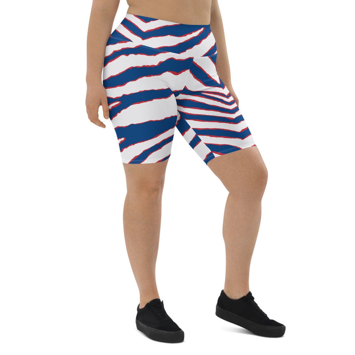 Longer Zubaz Bike Shorts / Zubaz Yoga Shorts / Buffalo Bills Etsy