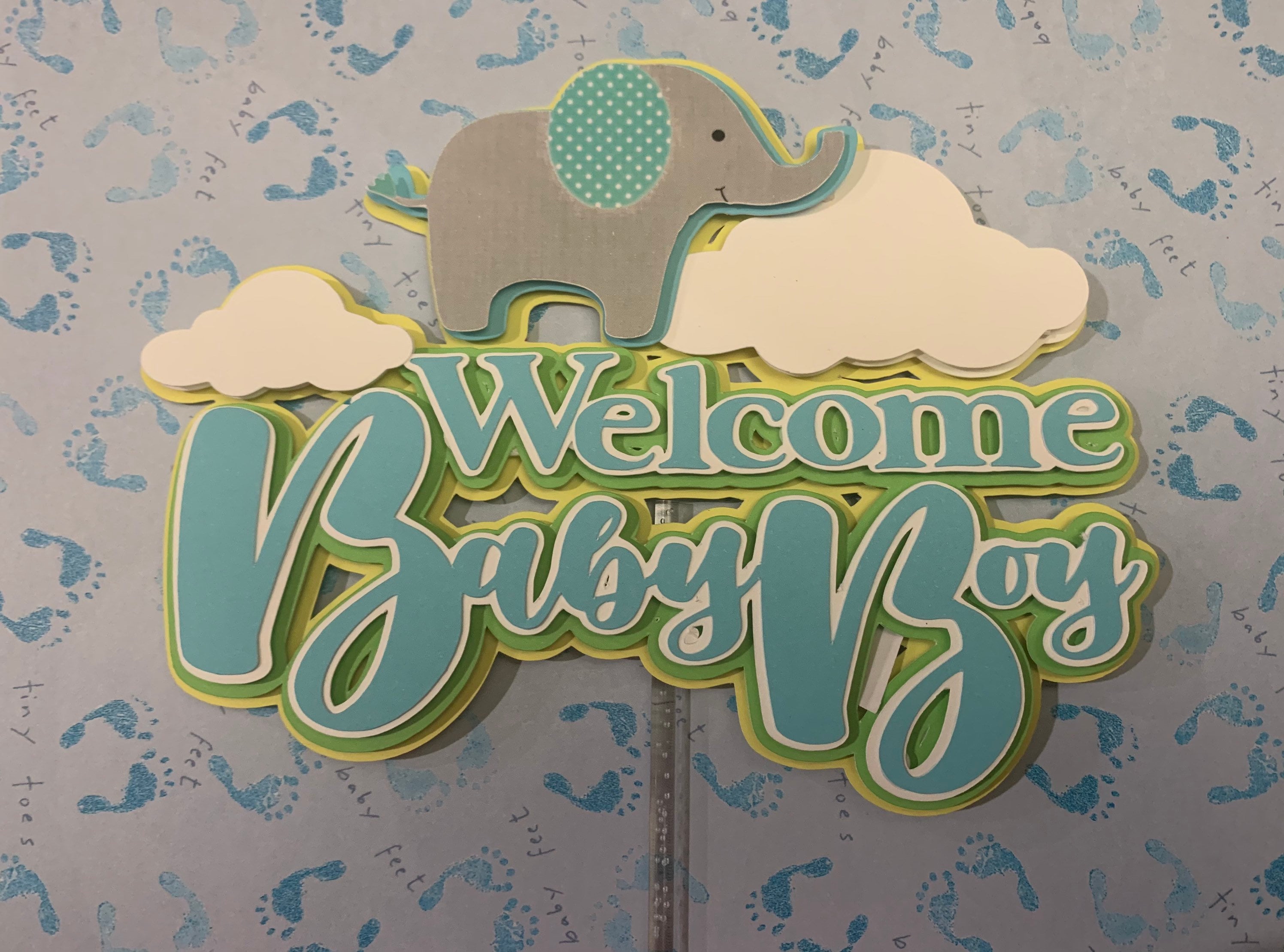 Baby Boy Cake Topper Baby Boy Baby Shower Baby Boy Etsy