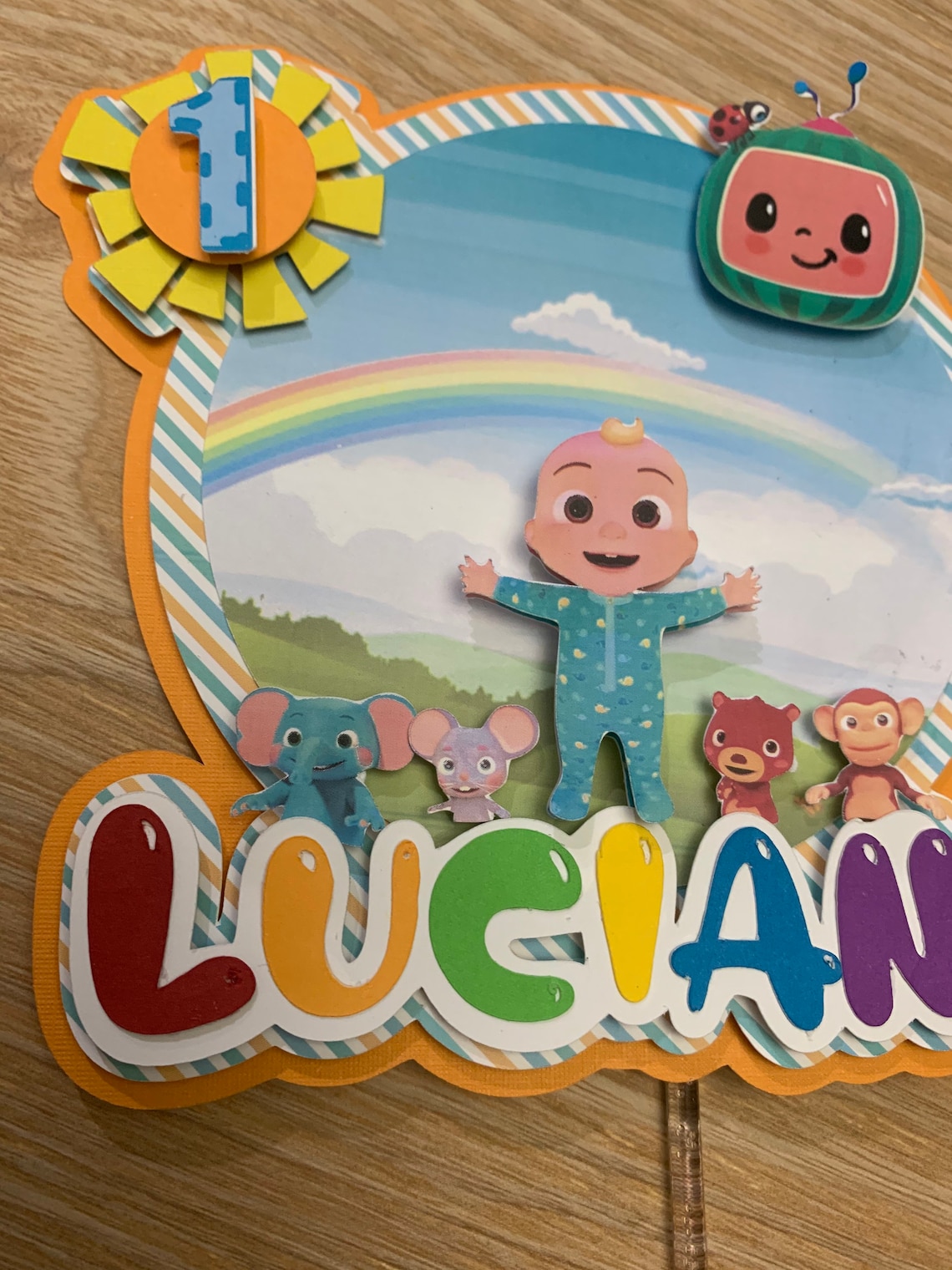 Cocomelon Cake Topper Cocomelon Theme Party | Etsy