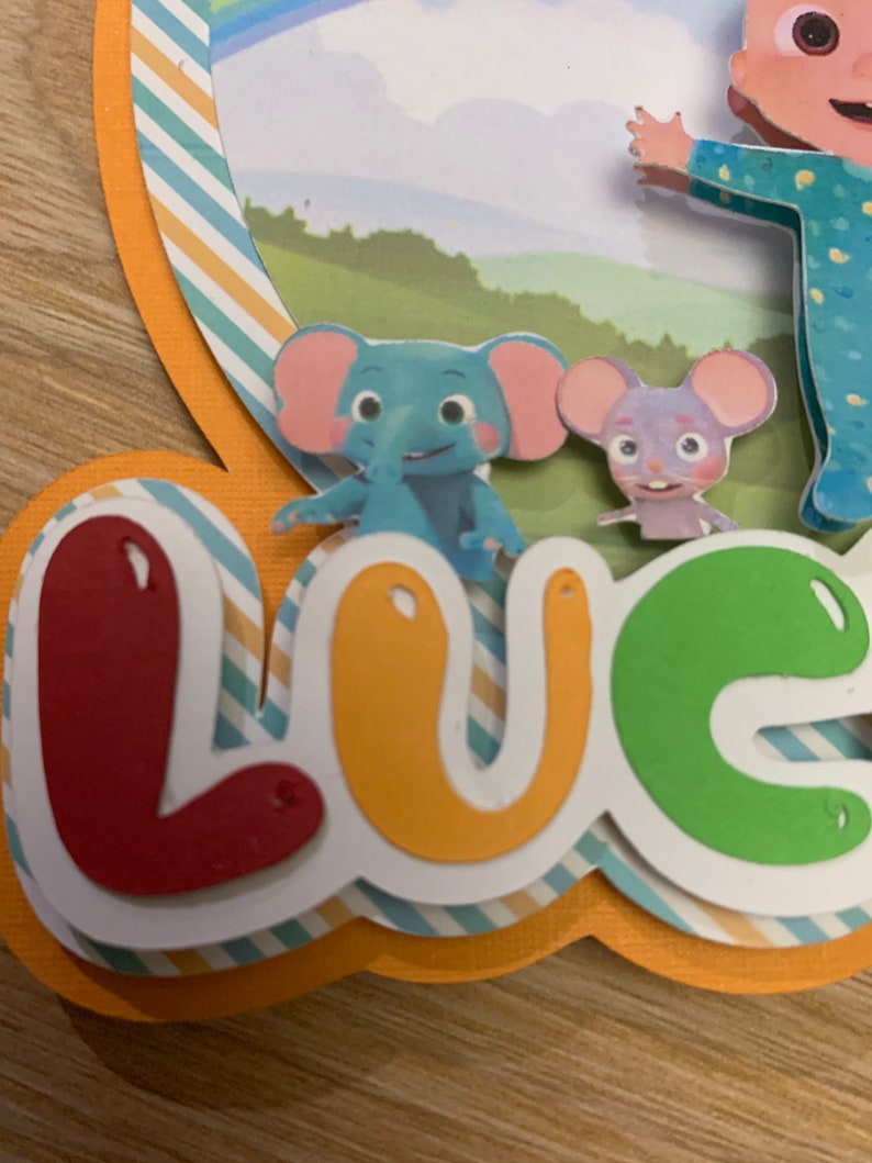 cocomelon cake topper cocomelon theme party etsy