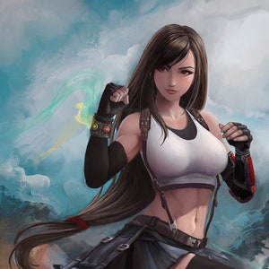 12"x18" Print - Tifa - Final Fantasy VII Remake