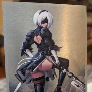 Metal Art Print - 2B - Nier Automata **See description for details**