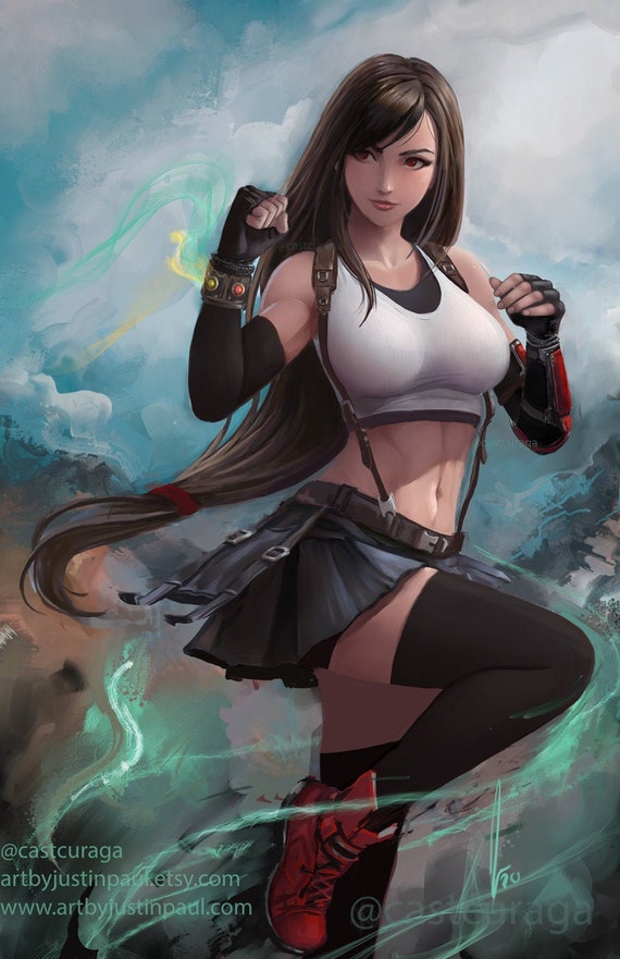 Impresión 12x18 Tifa Final Fantasy VII Remake Etsy México