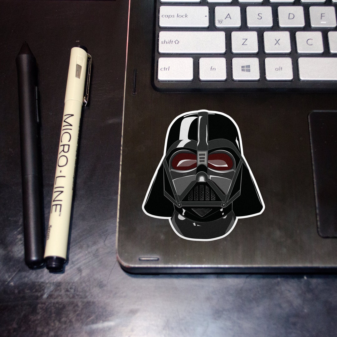 Darth Vader Helmet WATERPROOF STICKER Vinyl Die Cut star Wars Etsy