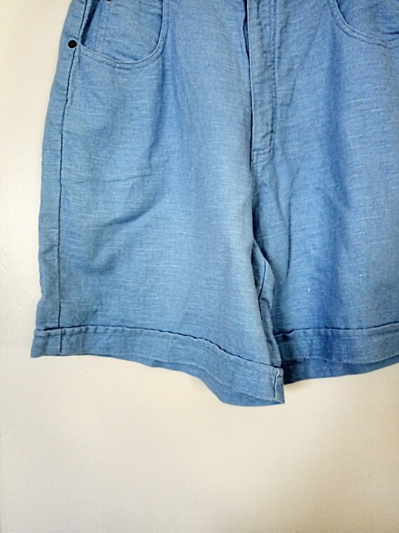 Vintage high waist denim shorts - image 2