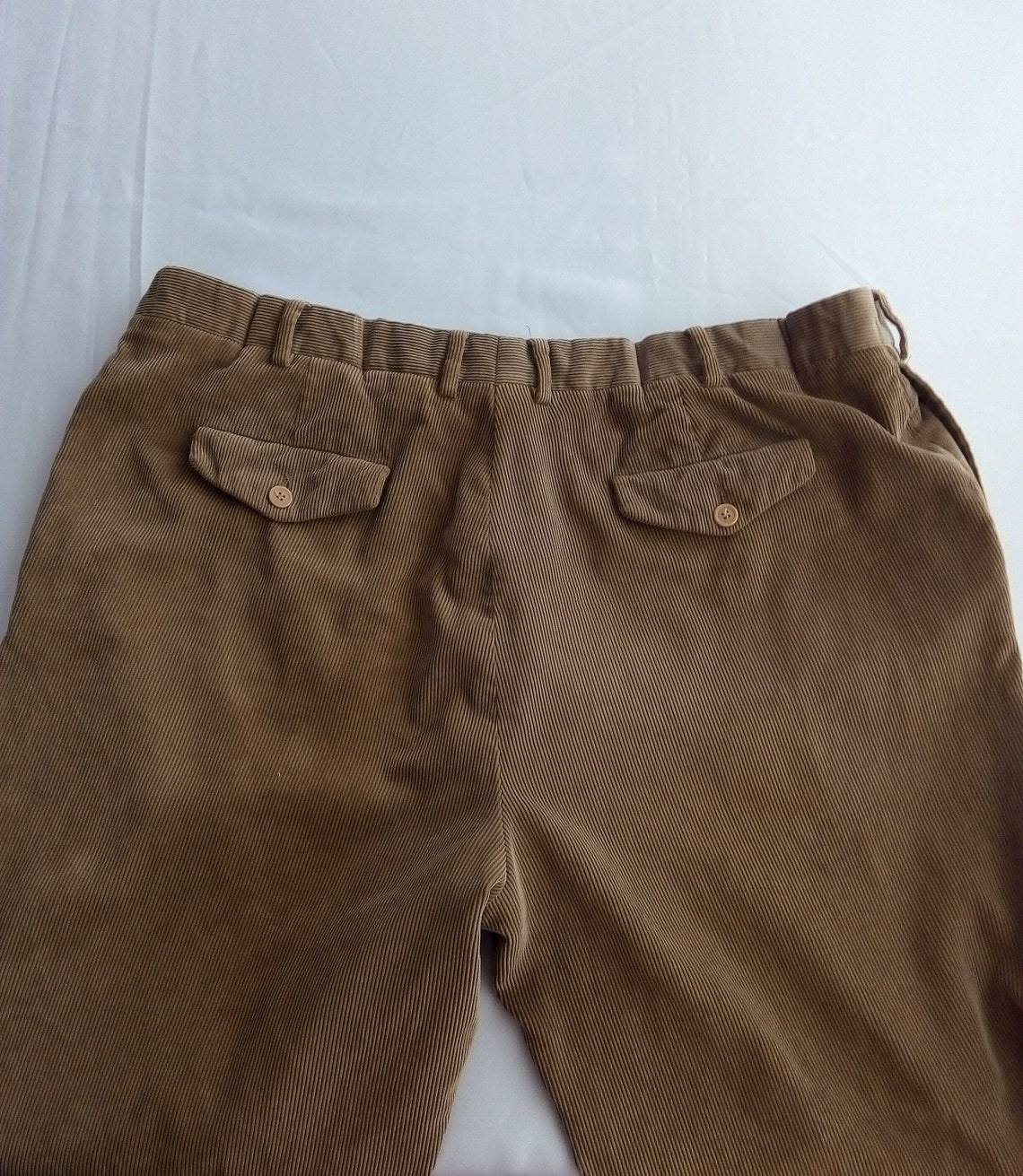 LEANDRO BUSTOS Beige Cord Trousers. XL - Etsy UK