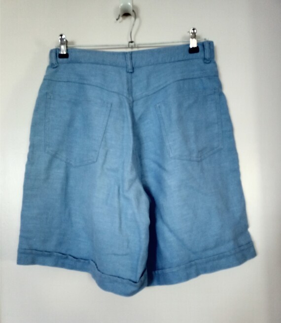 Vintage high waist denim shorts - image 3