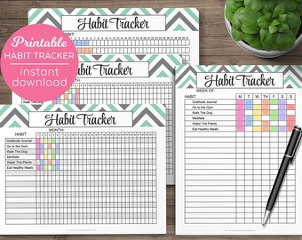 habit tracker etsy