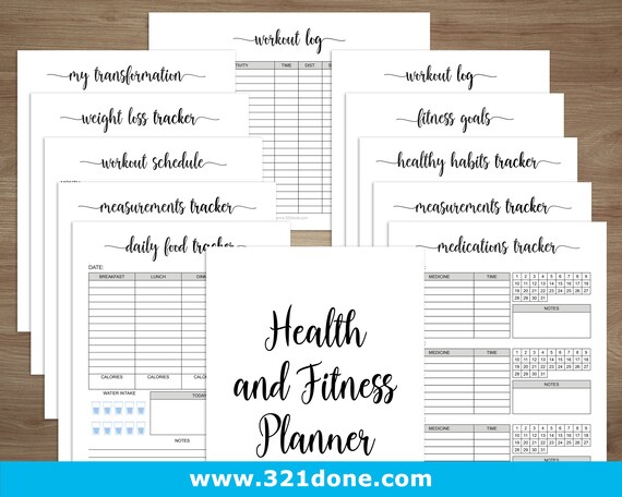 Health Planner And Fitness Plan Exercise Tracker Workout Log Weight Tracking Body Measurements Tracker Weight Loss Letter A5 A4 Half Pdf Health Planner And Fitness Plan Exercise Tracker Workout Log Weight Tracking Body Measurements Tracker Weight Loss Letter A5 A4 Half Pdf