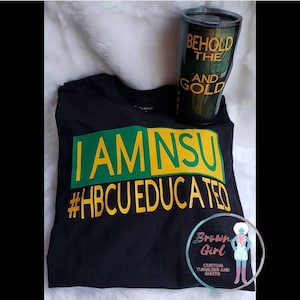 College-Abschluss-T-Shirt, HBCU, College-T-Shirt, College-Tasse, College-Shirt, Becher mit Stroh, Spartan-Hemd, HBCU gebildet, Norfolk-Zustand