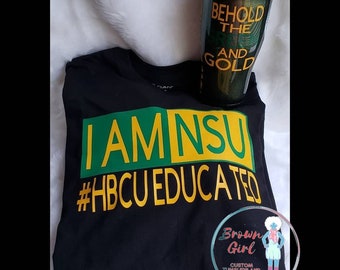 Norfolk State University T-Shirt & Tumbler Set - HBCU Educated