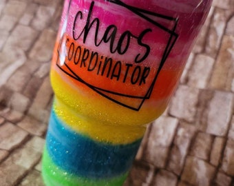 Chaos Coordinate Glitter Becher - Geschenk für Lehrer