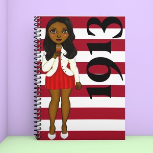 1913,  Personalized Notebook, Personalized Gifts, Delta Journal