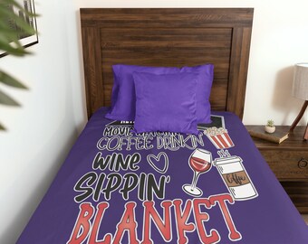 Film gucken Fleece Decke, 50x60 Überwurf