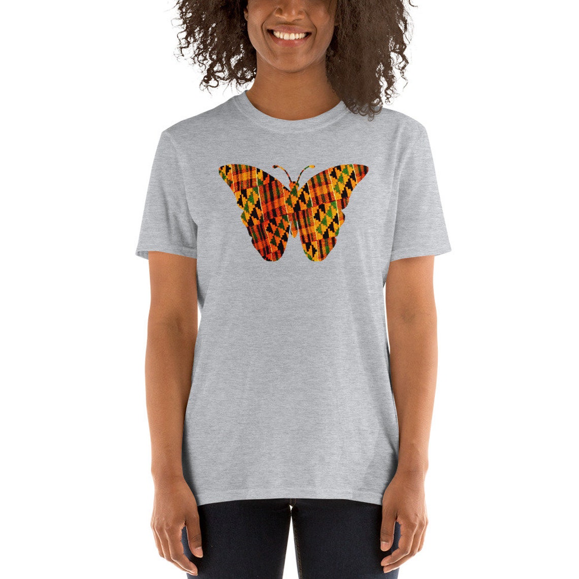 Kente Pattern Butterfly Melanin Short-sleeve Unisex T-shirt - Etsy