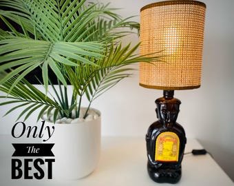 Table lamp made from the Kahlua coffee liqueur bottle - Vintage