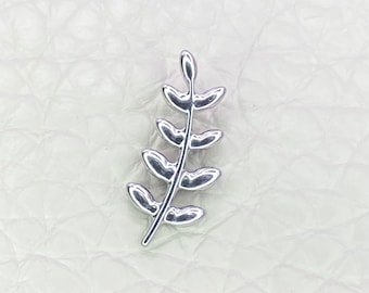 LEAFY BRANCH Top Internal Thread Medical grade titanium ASTM F136 Labret Stud Lobe Helix Flat Tragus Piercing jewellery size:1.2 x 8mm